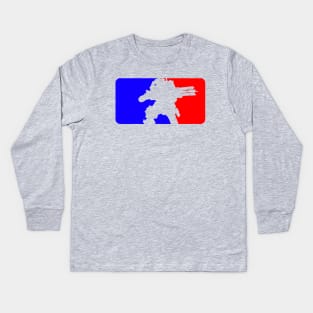 Major League Titan (Titanfall 2/Major League mashup) Kids Long Sleeve T-Shirt